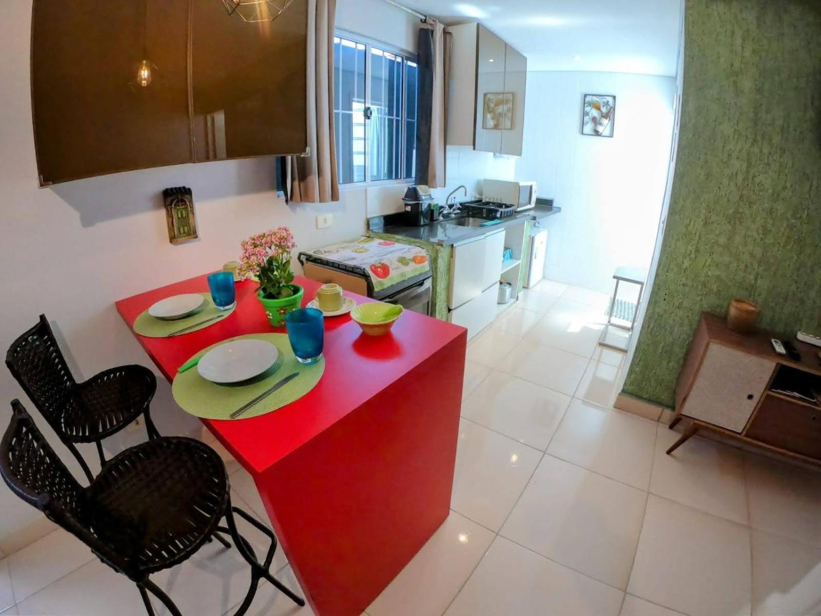 Ideal - Estudios Mobiliados, Ar-condicionado E Cozinha Apartment