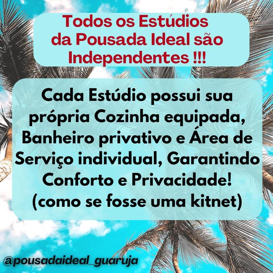 Ideal - Estudios Mobiliados, Ar-condicionado E Cozinha Apartment Guaruja
